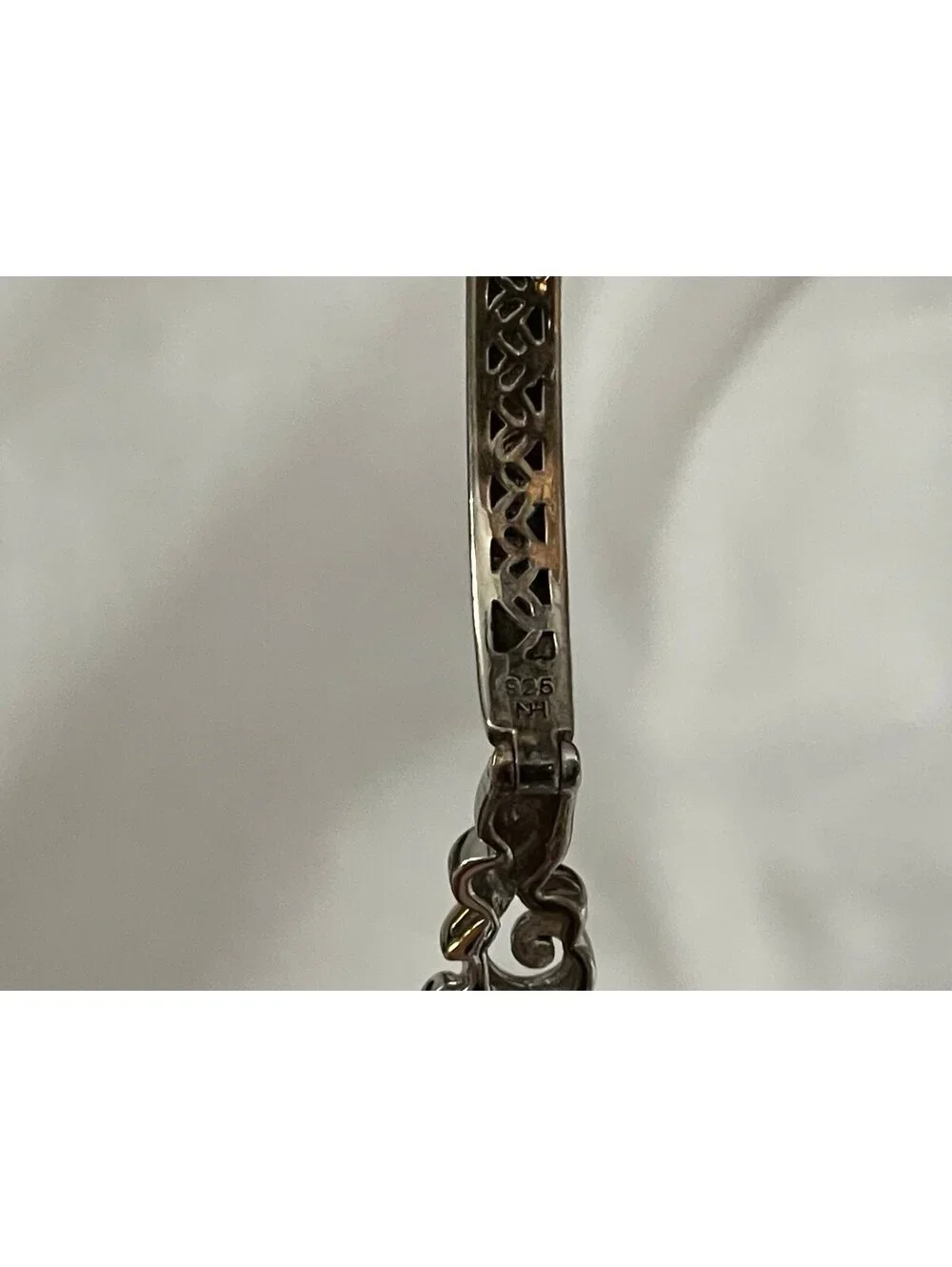 Michael Valitutti Amethyst 925 18K Overlay Bracelet